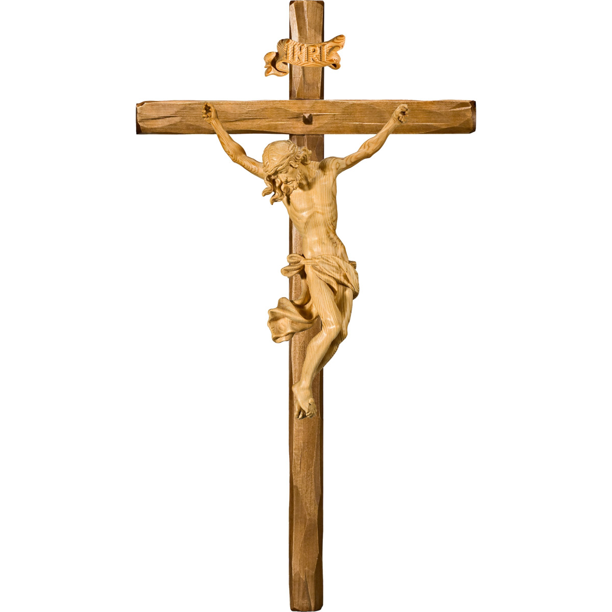 Cristo Barroco en cruz recta